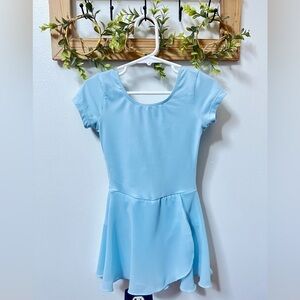 Light Blue Kids 6x-7 Ballet Leotard with Skirt attached!